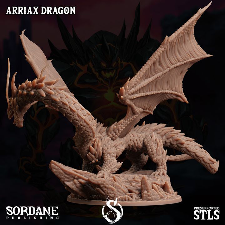Arriax Dragon - Majestic (100mm Base)