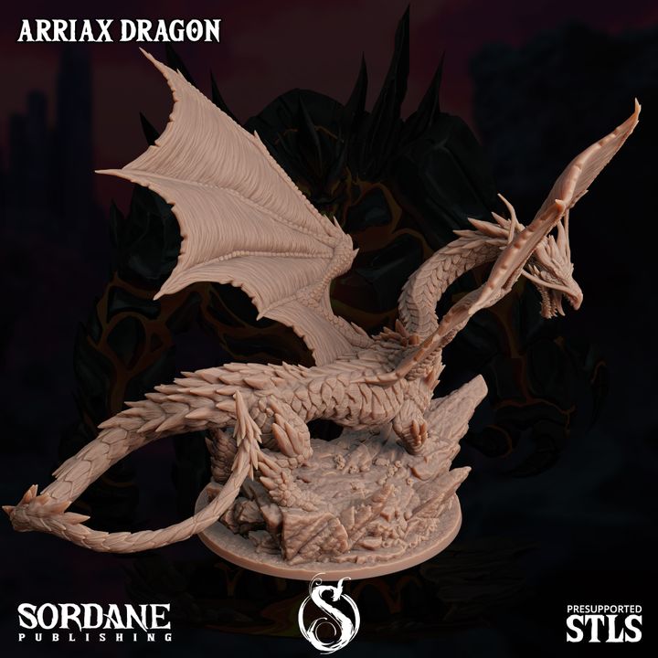 Arriax Dragon - Majestic (100mm Base)