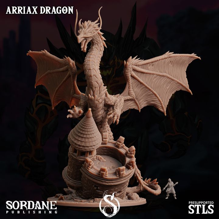 Arriax Dragon - Majestic (100mm Base)