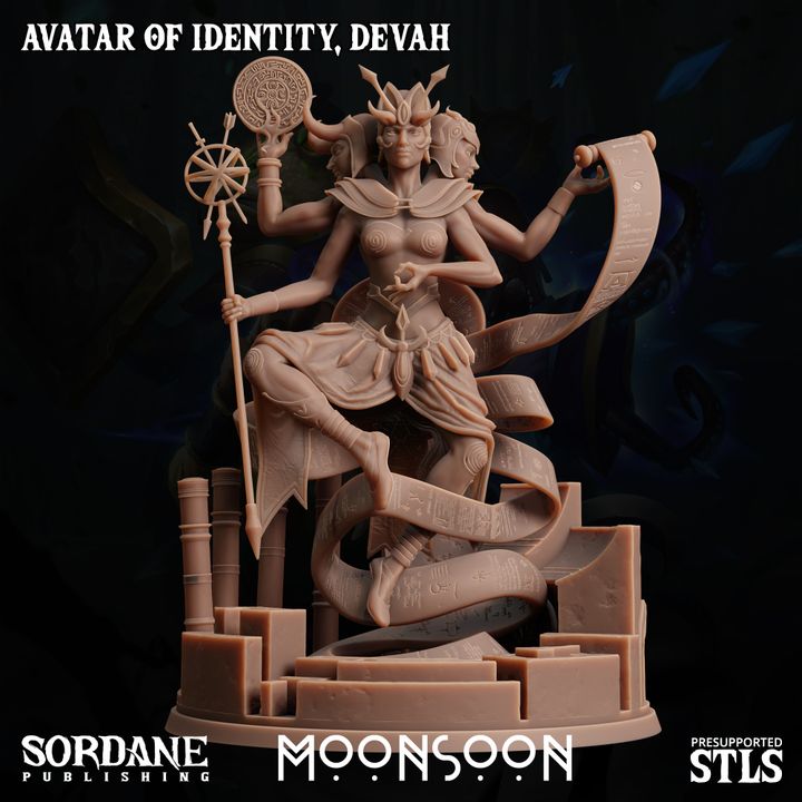 Avatar of Identity, Devah - Commanding (100mm Base)