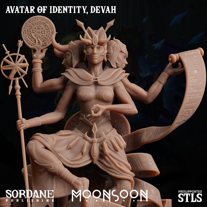 Avatar of Identity, Devah - Commanding (100mm Base)