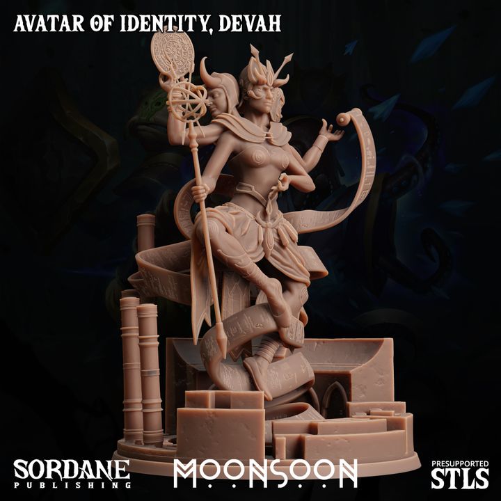 Avatar of Identity, Devah - Commanding (100mm Base)