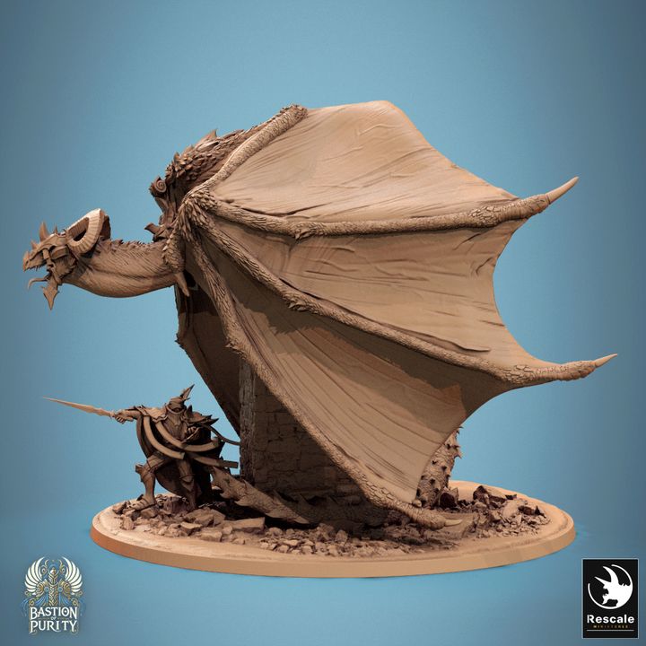 Dragon Wild Colossal Miniature | Colossal | Rescale Miniatures | D&D DnD Pathfinder Miniature