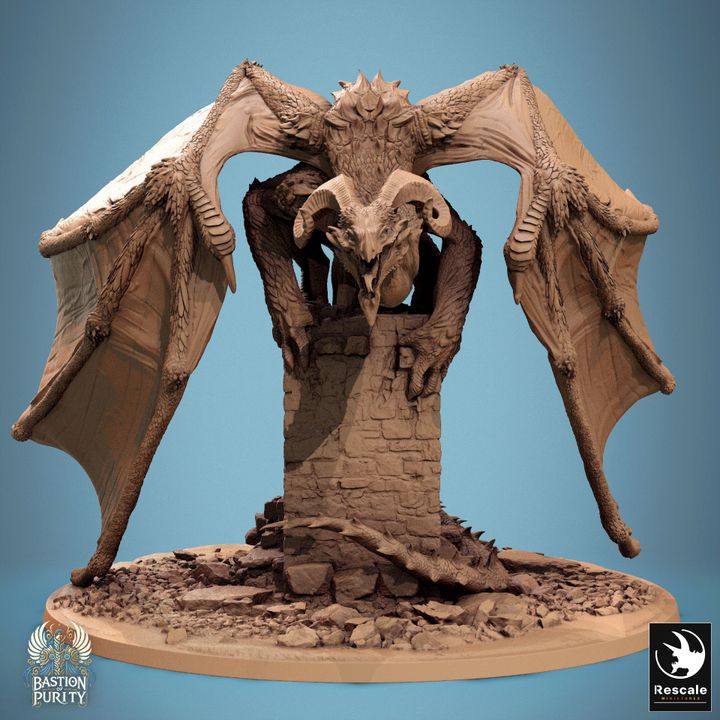 Dragon Wild Colossal Miniature | Colossal | Rescale Miniatures | D&D DnD Pathfinder Miniature