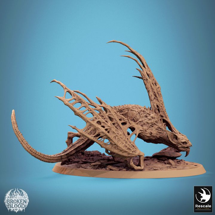 Dabeath Bat - Mounted (75mm x 42 Base)