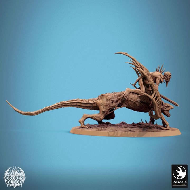 Collection Dabeath Bat Mounted Monstrous Beasts | Huge | Rescale Miniatures | D&D DnD Pathfinder Miniature