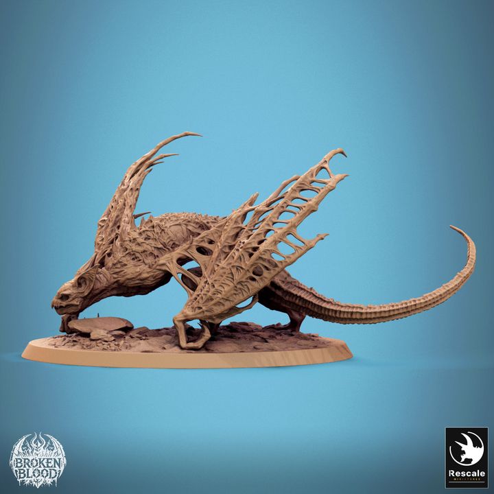 Collection Dabeath Bat Mounted Monstrous Beasts | Huge | Rescale Miniatures | D&D DnD Pathfinder Miniature