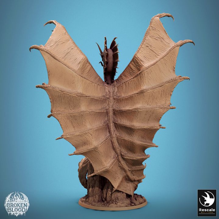 Legendary Metallic Gold Dragon - Prestige (100mm Base)