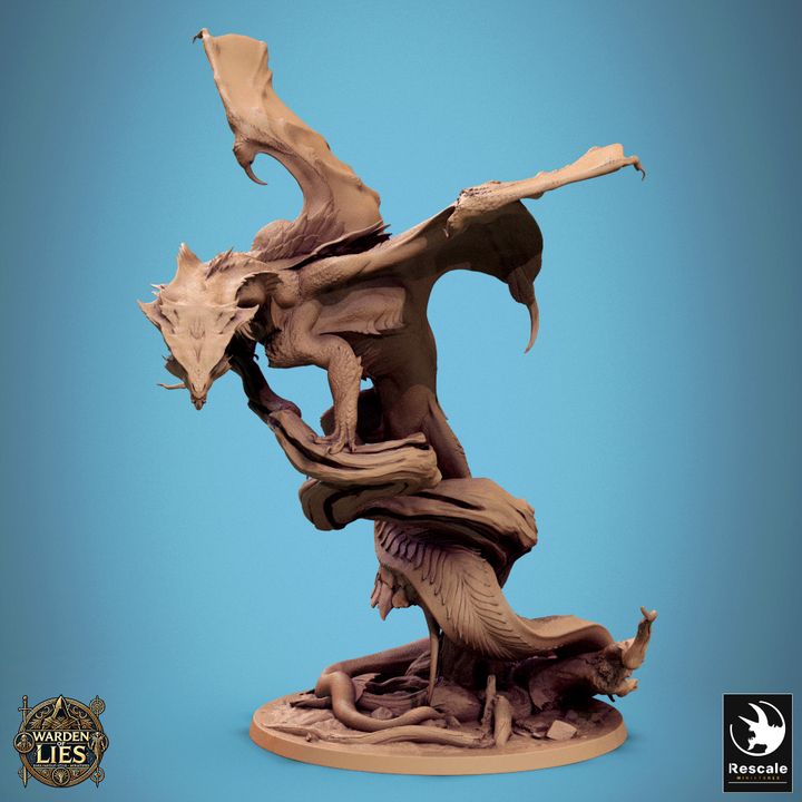 Chromatic Green Dragon - Regal (75mm Base)