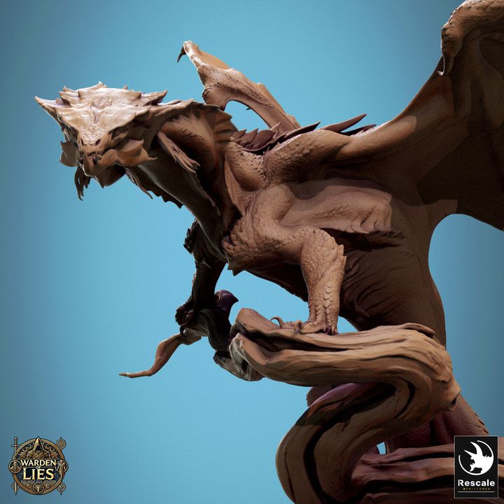 Chromatic Green Dragon - Regal (75mm Base)