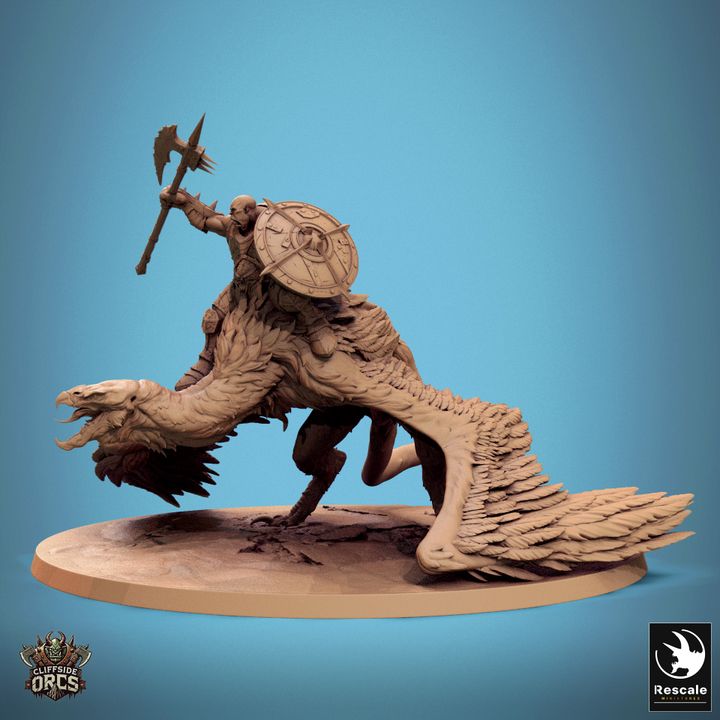 Giant Vulture - Mounted (130mm Base)