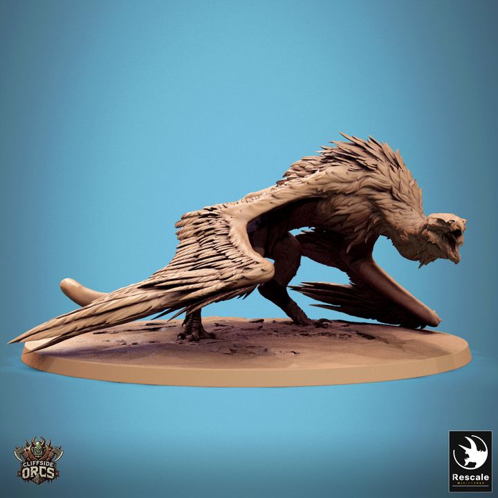 Giant Vulture - Mounted (130mm Base)