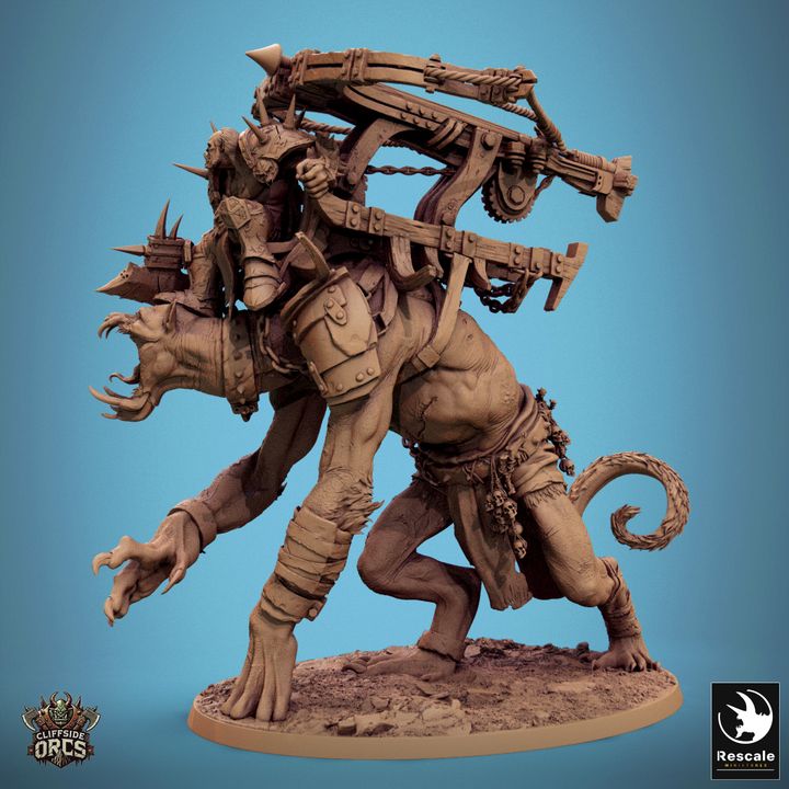 Death Walk, Giant Beast - Mounted (120mm Base)