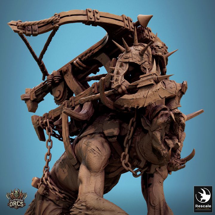 Death Walk, Giant Beast - Mounted (120mm Base)