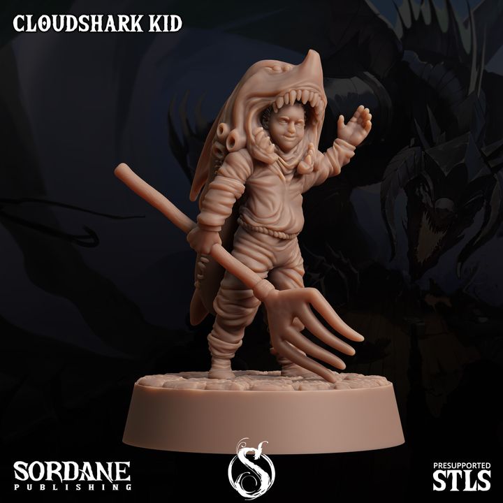 Cloudshark Kid - Pose (25mm Base)