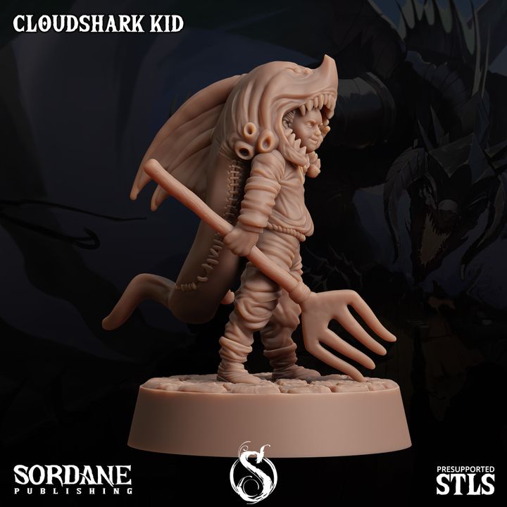Cloudshark Kid - Pose (25mm Base)