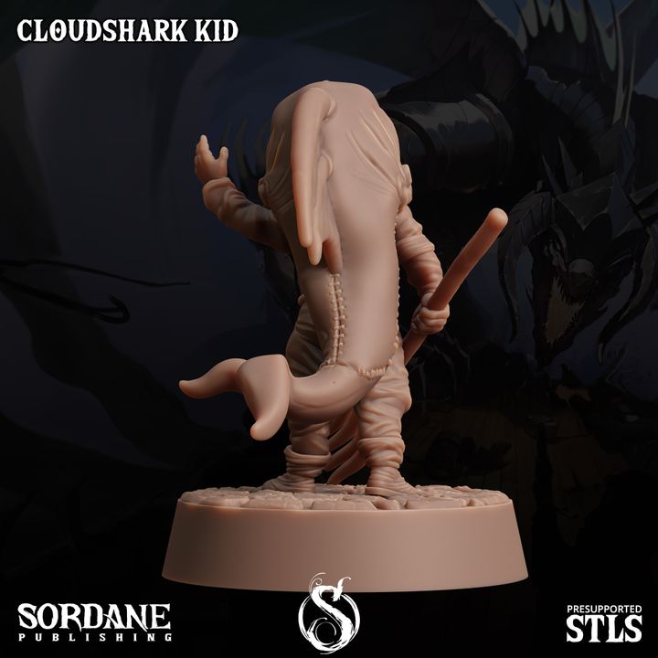 Cloudshark Kid - Pose (25mm Base)