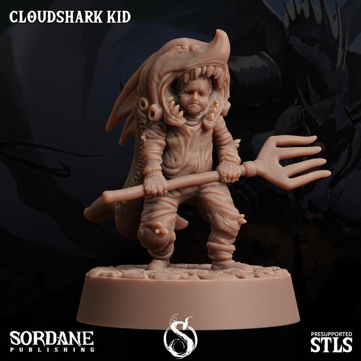 Cloudshark Kid - Pose (25mm Base)