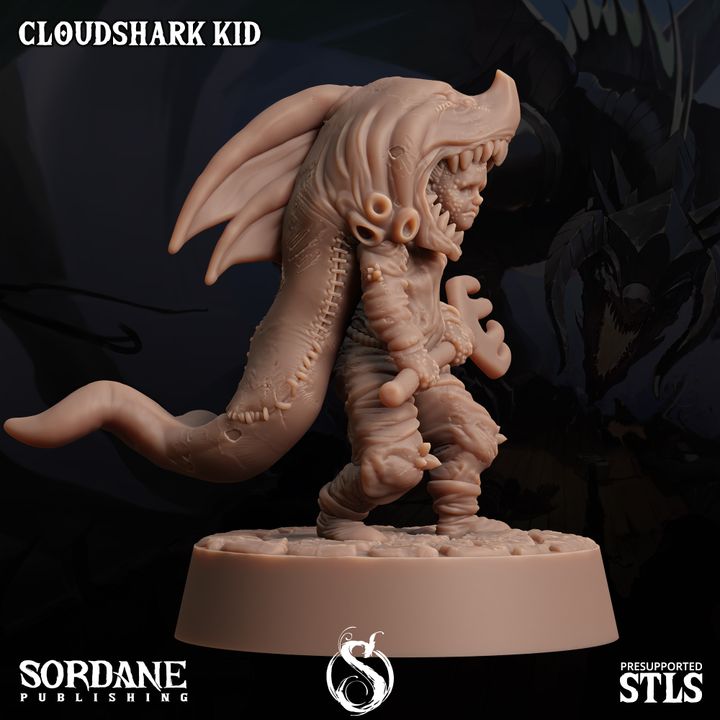 Cloudshark Kid - Pose (25mm Base)