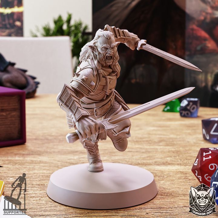 Hobgoblin Warrior - Charging (25mm Base)