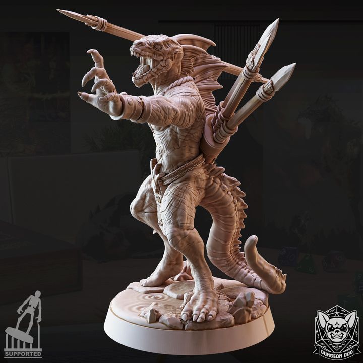 Lizardfolk Warrior - Guard (25mm Base)