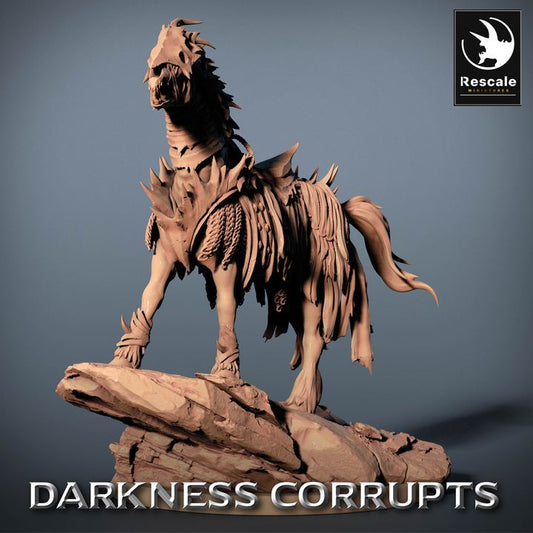 Demonic Warhorse Mounted Fiend | Large | Rescale Miniatures | D&D DnD Pathfinder Miniature