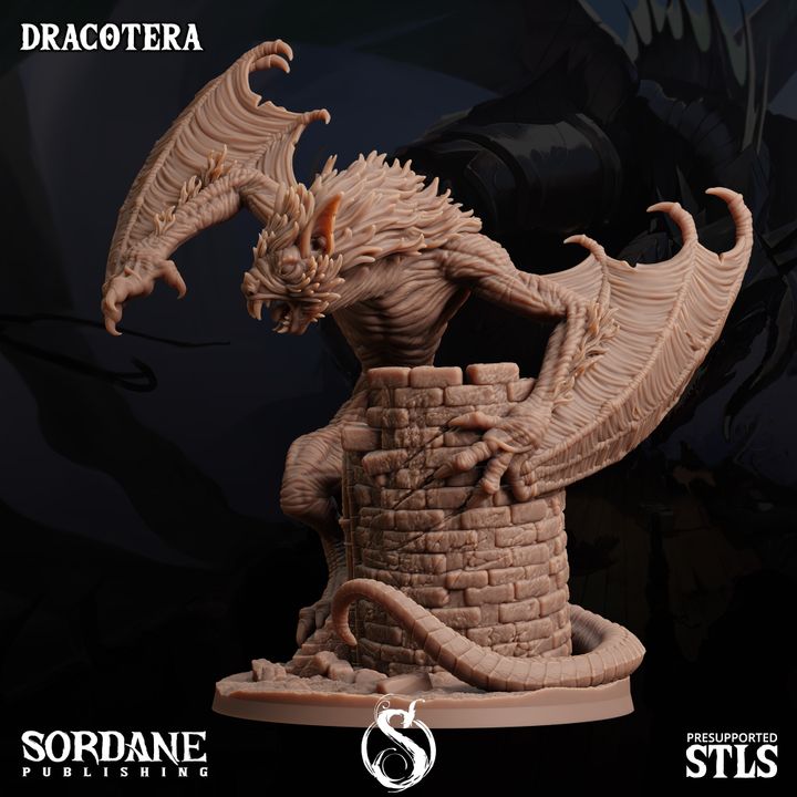 Dracotera - Watchful (75mm Base)