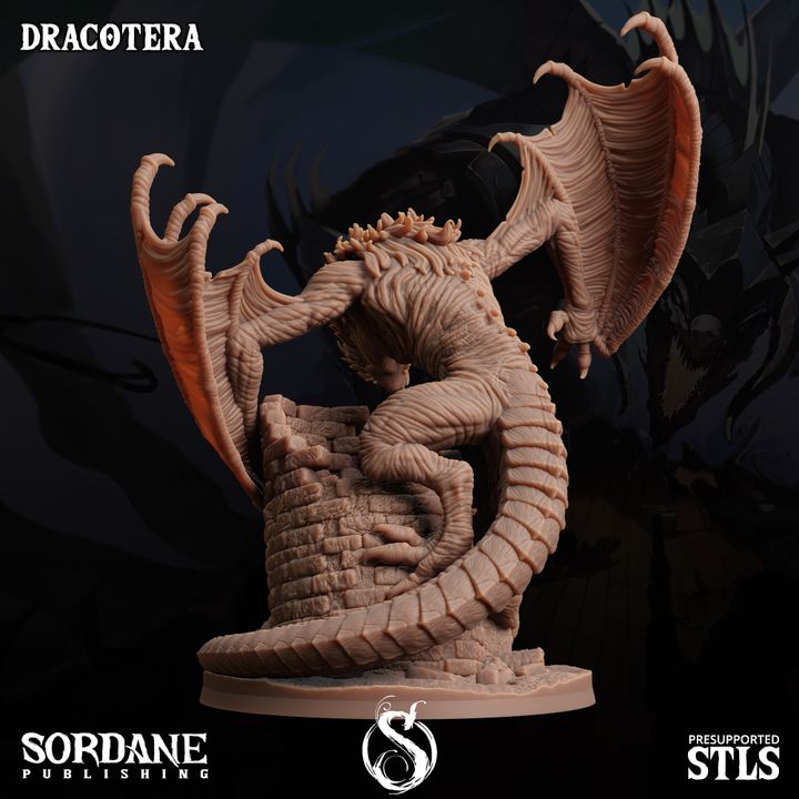 Dracotera - Watchful (75mm Base)