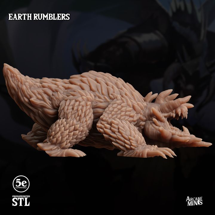 Earth Rumbler Tremorsense Elemental Beast | Large | Sordane | D&D DnD Pathfinder Miniature