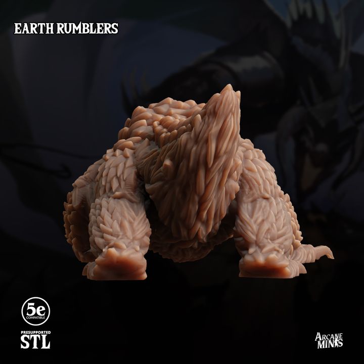 Earth Rumbler Tremorsense Elemental Beast | Large | Sordane | D&D DnD Pathfinder Miniature