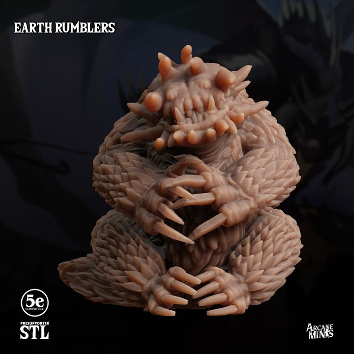 Earth Rumbler Tremorsense Elemental Beast | Large | Sordane | D&D DnD Pathfinder Miniature