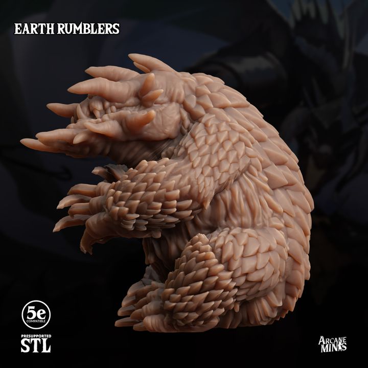Earth Rumbler Tremorsense Elemental Beast | Large | Sordane | D&D DnD Pathfinder Miniature