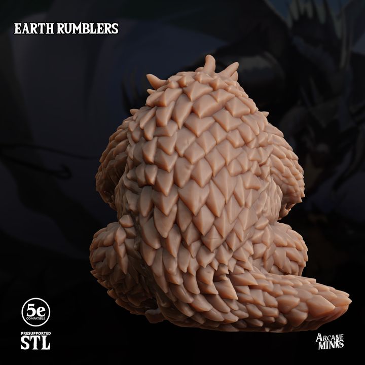 Earth Rumbler Tremorsense Elemental Beast | Large | Sordane | D&D DnD Pathfinder Miniature