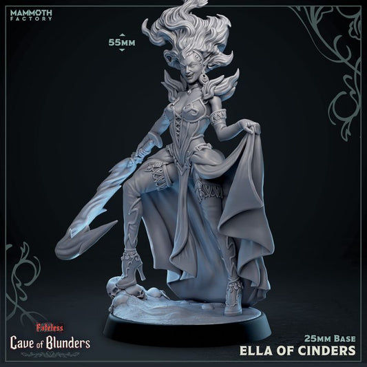 Djinn Fire Spirit Elemental Magic | Large | Mammoth Factory | D&D DnD Pathfinder Miniature