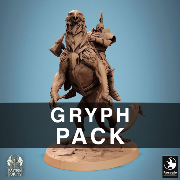 Collection Gryphon Beast Miniature Monstrosities | Huge | Rescale Miniatures | D&D DnD Pathfinder Miniature
