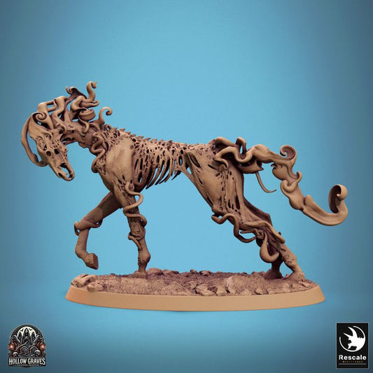 Skeletal Ghostly Steed Wraith Rider | Huge | Rescale Miniatures | D&D DnD Pathfinder Miniature