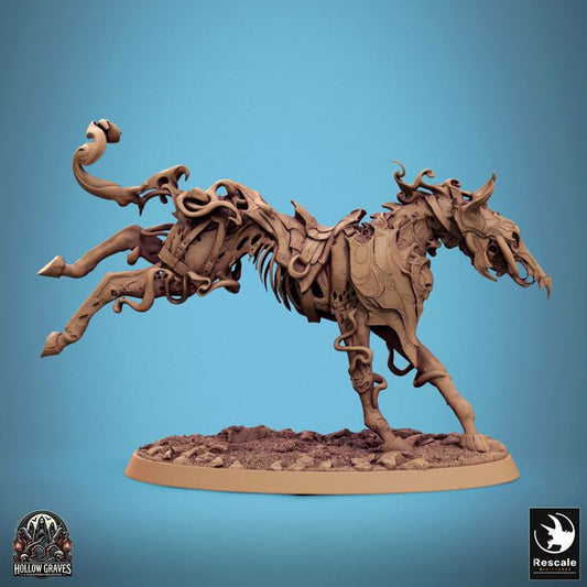 Collection Undead Spectral Cavalry Horses | Large | Rescale Miniatures | D&D DnD Pathfinder Miniature
