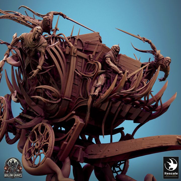 Phantom Coach - With Ghosts (170mm Base)