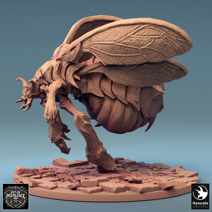 Kharax Fly - Mounted (130mm Base)