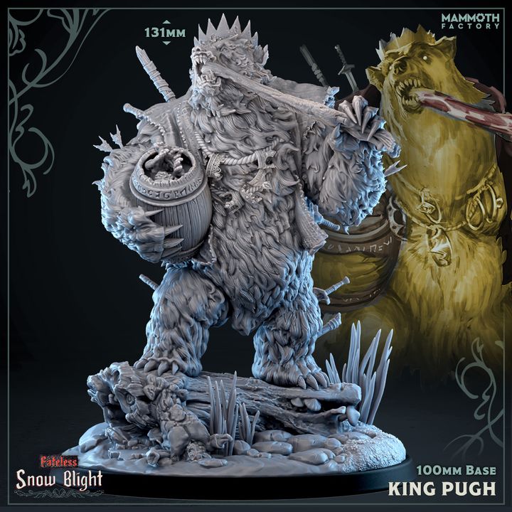 Giant Bear Monstrosity Beast | Gargantuan | Mammoth Factory | D&D DnD Pathfinder Miniature