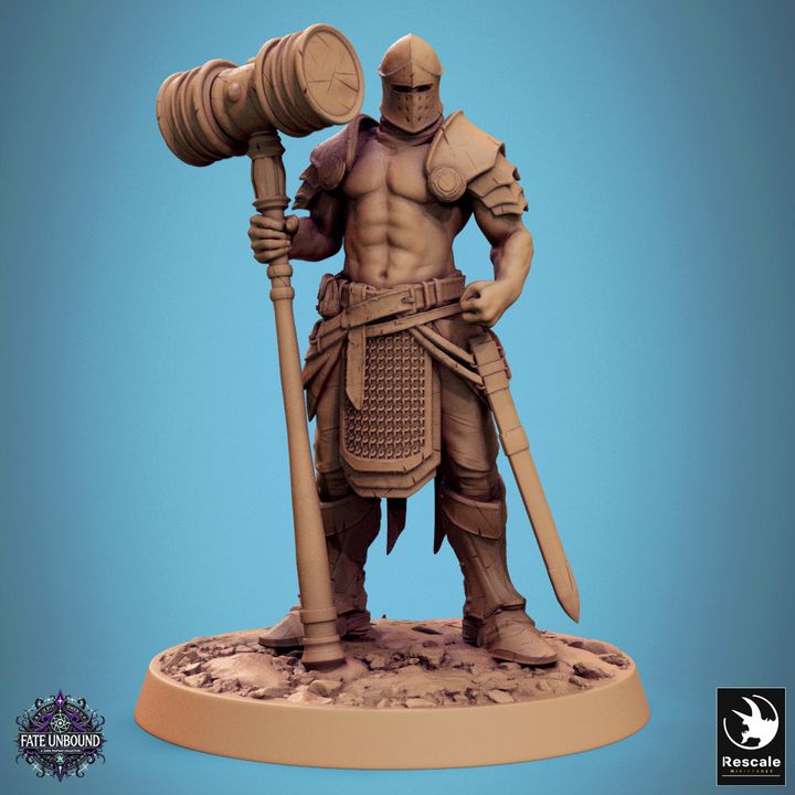 Knight Valor Warrior Fighter | Medium | Rescale Miniatures | D&D DnD Pathfinder Miniature