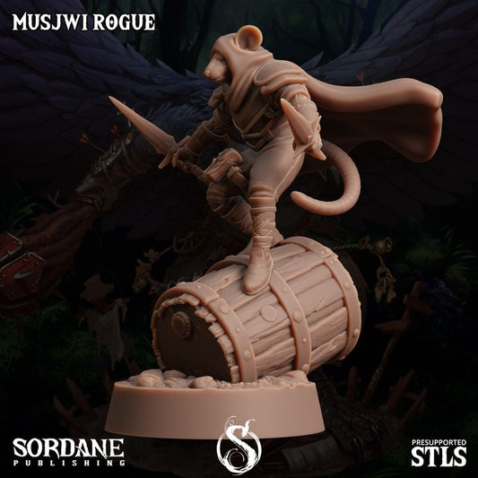 Musjwi Rogue Scout Assassin | Medium | Sordane Publishing | D&D DnD Pathfinder Miniature