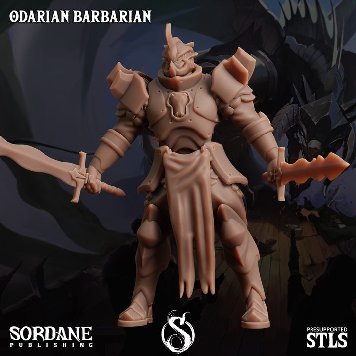 Odarian Barbarian - Warrior (25mm Base)