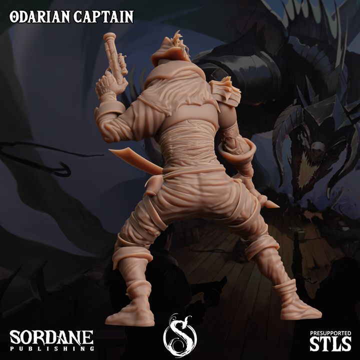 Odarian Captain - Commanding (25mm Base)