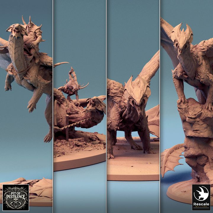 Collection Brass Dragon Majestic Scaled Colossal | Colossal | Rescale Miniatures | D&D DnD Pathfinder Miniature