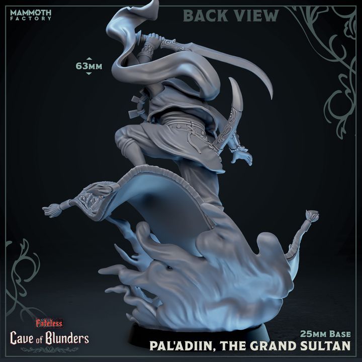 Pal'adiin, Grand Sultan - Commanding (25mm Base)