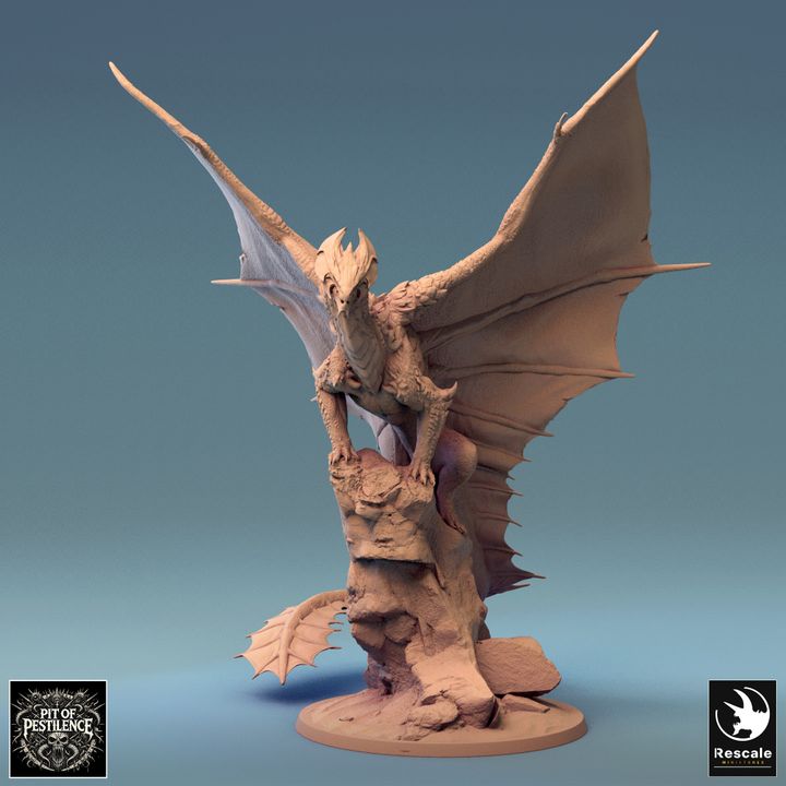 Collection Brass Dragon Majestic Scaled Colossal | Colossal | Rescale Miniatures | D&D DnD Pathfinder Miniature