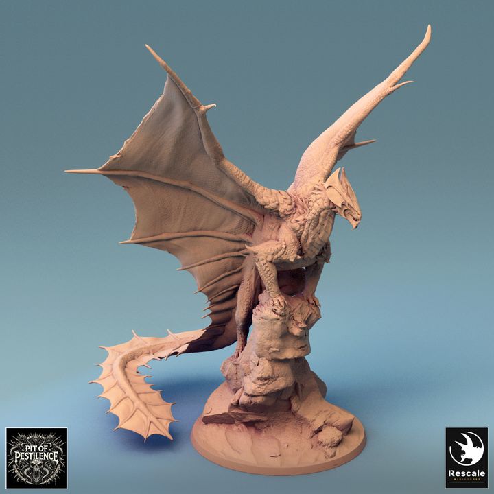 Collection Brass Dragon Majestic Scaled Colossal | Colossal | Rescale Miniatures | D&D DnD Pathfinder Miniature