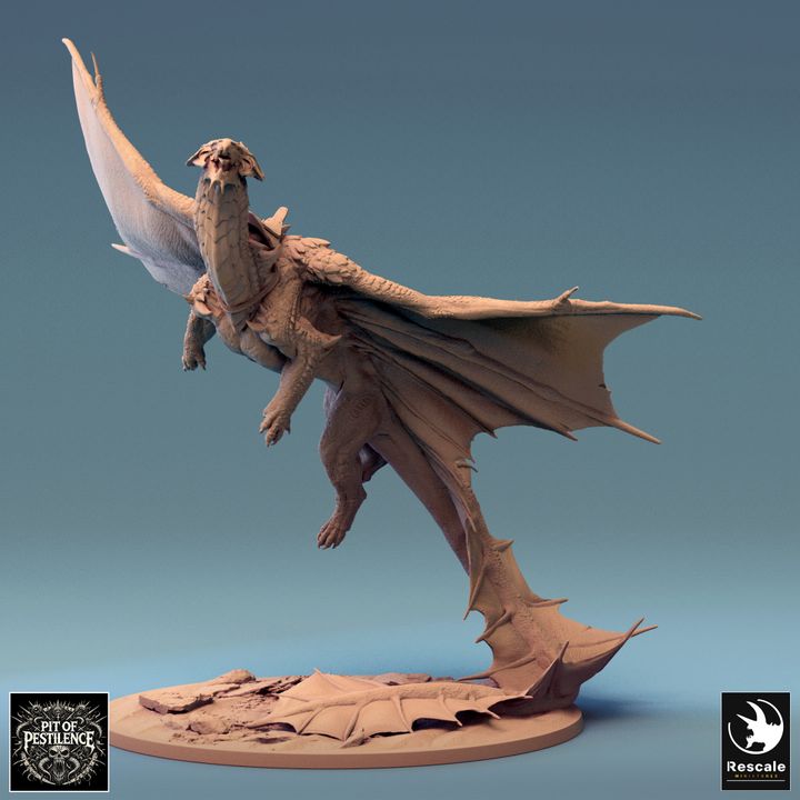 Collection Brass Dragon Majestic Scaled Colossal | Colossal | Rescale Miniatures | D&D DnD Pathfinder Miniature