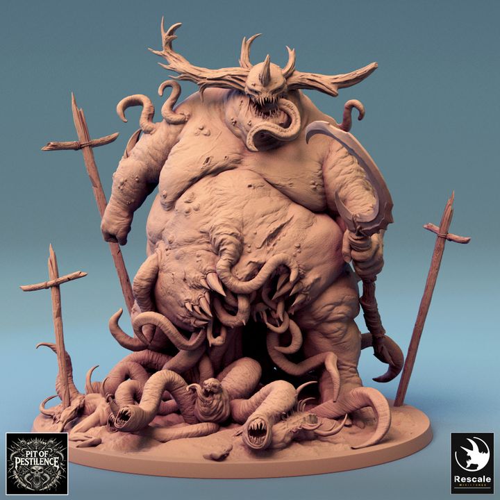 Collection Purulent Demon Monstrosity Tentacles | Colossal | Rescale Miniatures | D&D DnD Pathfinder Miniature